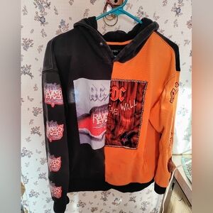 Vintage Hudson's Mens AC/DC Hoodie Size Large